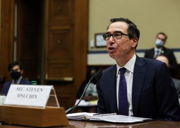 Steven Mnuchin defended then president Donald Trump's financial policy while serving as Treasury Secretary / ©AFP