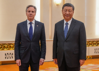 US Secretary of State Antony Blinken met Chinese President Xi Jinping at the Great Hall of the People / ©AFP