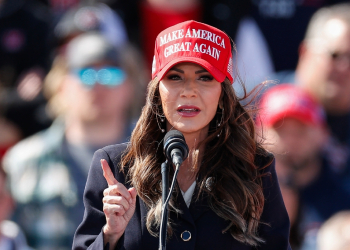 South Dakota Governor Kristi Noem is considered a potential running mate for Republican White House hopeful Donald Trump, but her revelation that she killed her own dog is echoing through the 2024 campaign / ©AFP