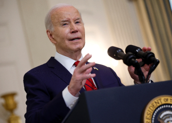 US President Joe Biden delivers remarks after signing legislation authorizing aid for Ukraine, Israel and Taiwan at the White House on April 24, 2024 / ©AFP