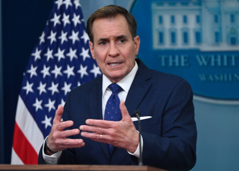 White House National Security Communications Advisor John Kirby speaks during the daily press briefing on April 4, 2024 / ©AFP