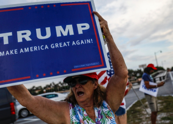Donald Trump supporters are faced with the fact that the Republican candidate is now a convicted felon / ©AFP