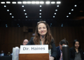 Director of National Intelligence Avril Haines, pictured at the US Congress on May 2, 2024, singled out Russia as the bggest threat to US elections / ©AFP