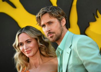 Actors Emily Blunt and Ryan Gosling attend the Hollywood premiere of 'The Fall Guy' on April 30, 2024 . ©AFP