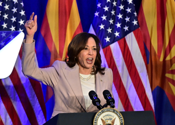 US Vice President Kamala Harris has taken the lead on issues such as abortion and winning over Black voters  / ©AFP